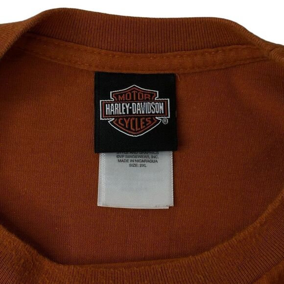 HARLEY-DAVIDSON Motorcycles Orange Orlando FL Tshirt Men’s Size 2XL - Picture 6 of 12
